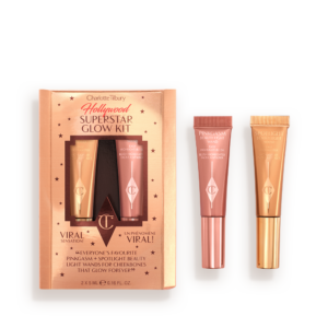 Charlotte Tilbury- Mini Hollywood Superstar Beauty Highlighter Wand Duo Gift Set