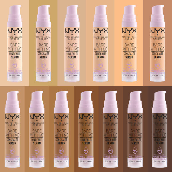 NYX-PMU-Makeup-Face-Concealer-BARE-WITH-ME-CONCEALER-SERUM-BWMCCS01-FAIR-0800897129767-Range.jpg Bare With Me Hydrating Face & Body Concealer Serum