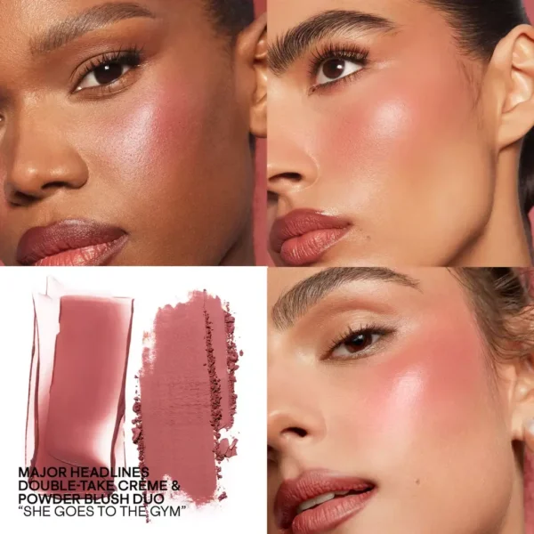 Mini Major Headlines Double-Take Crème & Powder Blush Duo